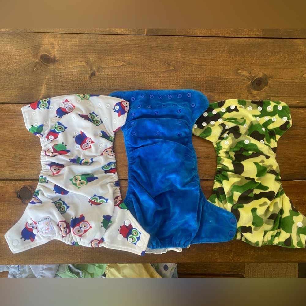 6 adjustable cloth diapers
